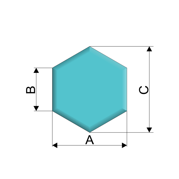 Panele tapicerowane Hexagon