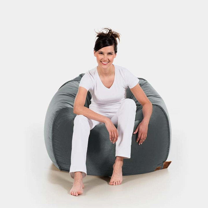 pufa worek złota welur velvet fotel pufa do siedzenia pufy sako jabba baloon 